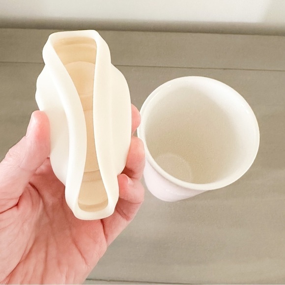 Weekend State Of Mind Pastel Pink White Ceramic Coffee Travel Mug - Picture 5 of 7